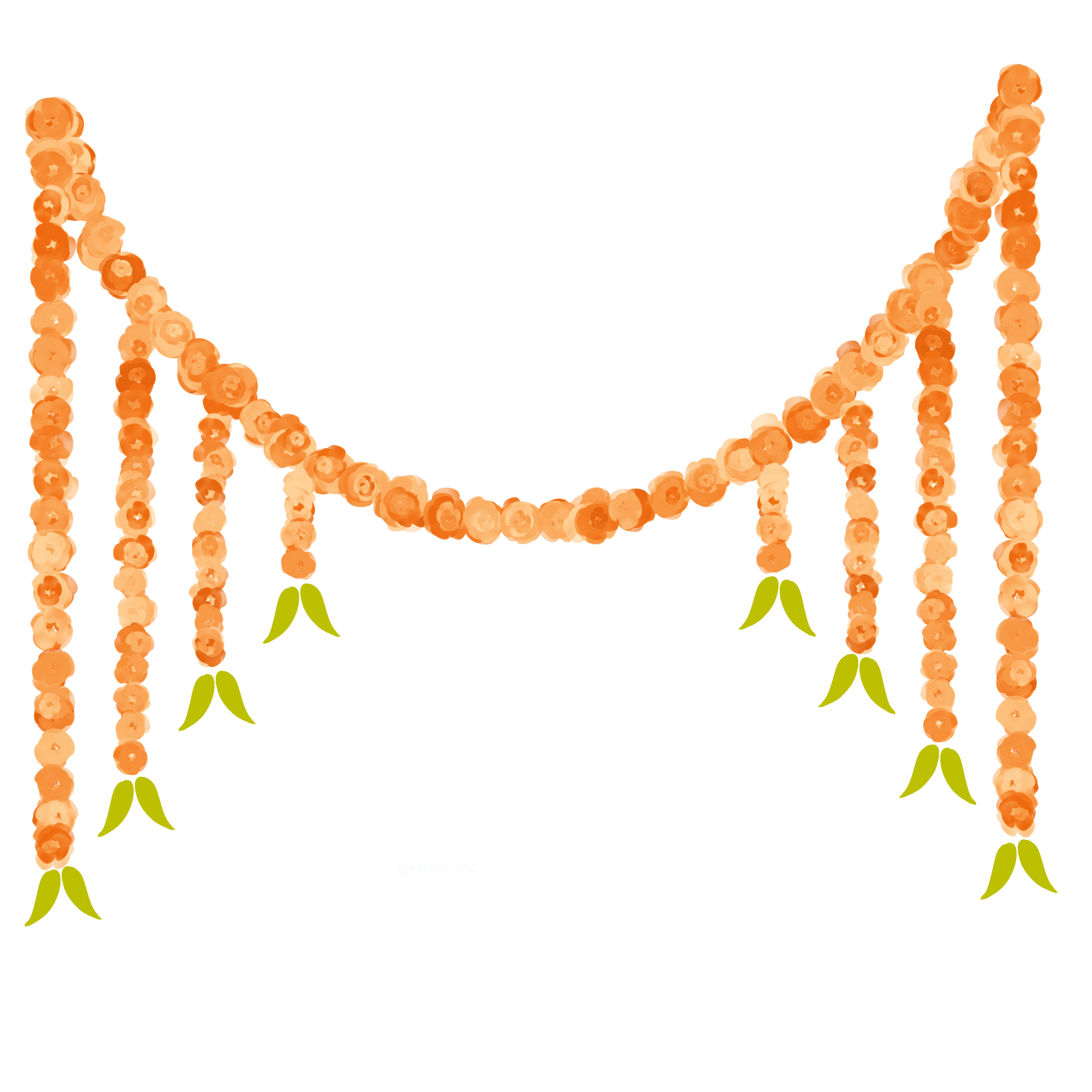 Traditional Indian wedding garland used in marriage ceremonies